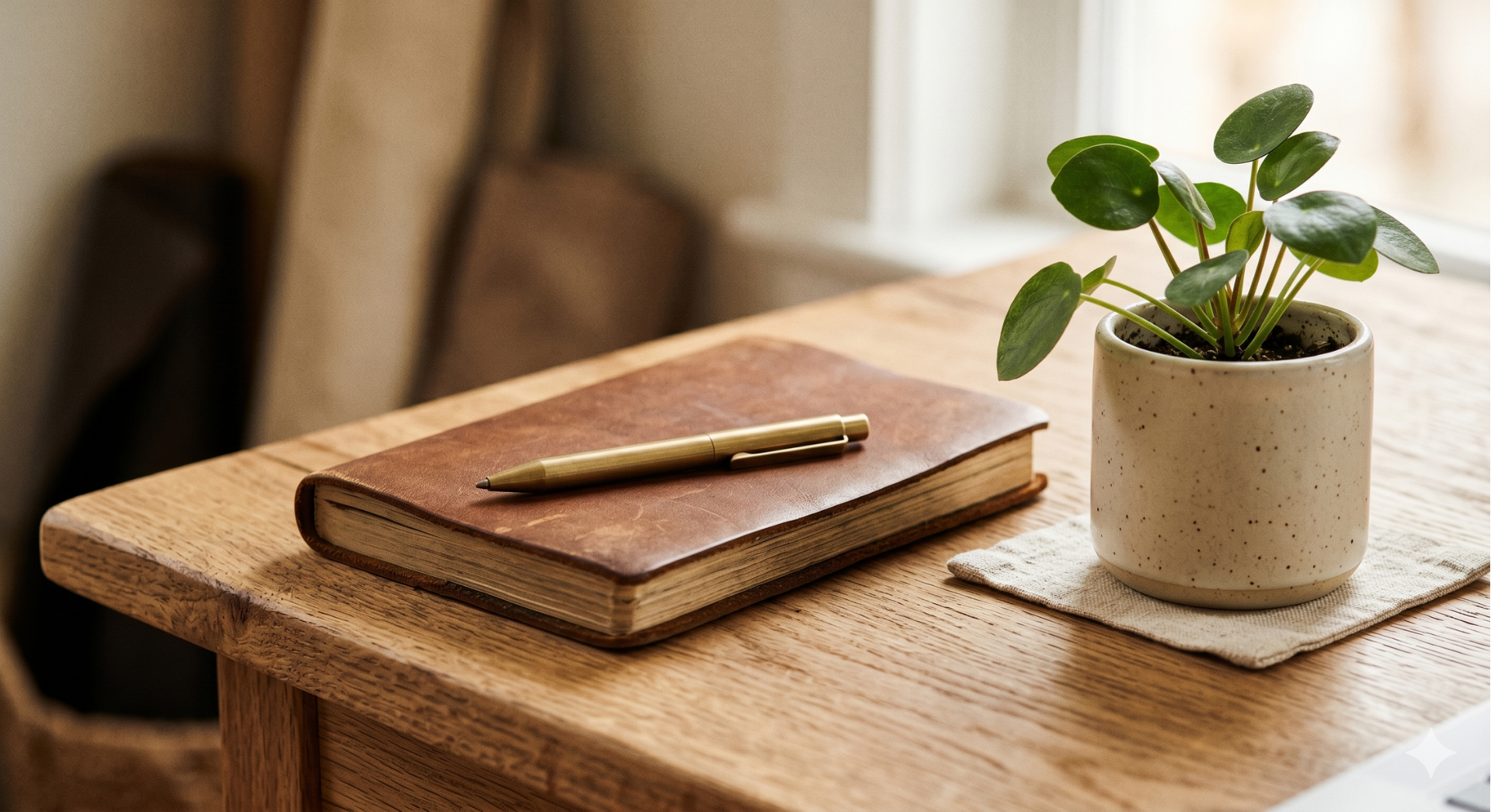 A crafted local business web presence shown on a desk workspace.