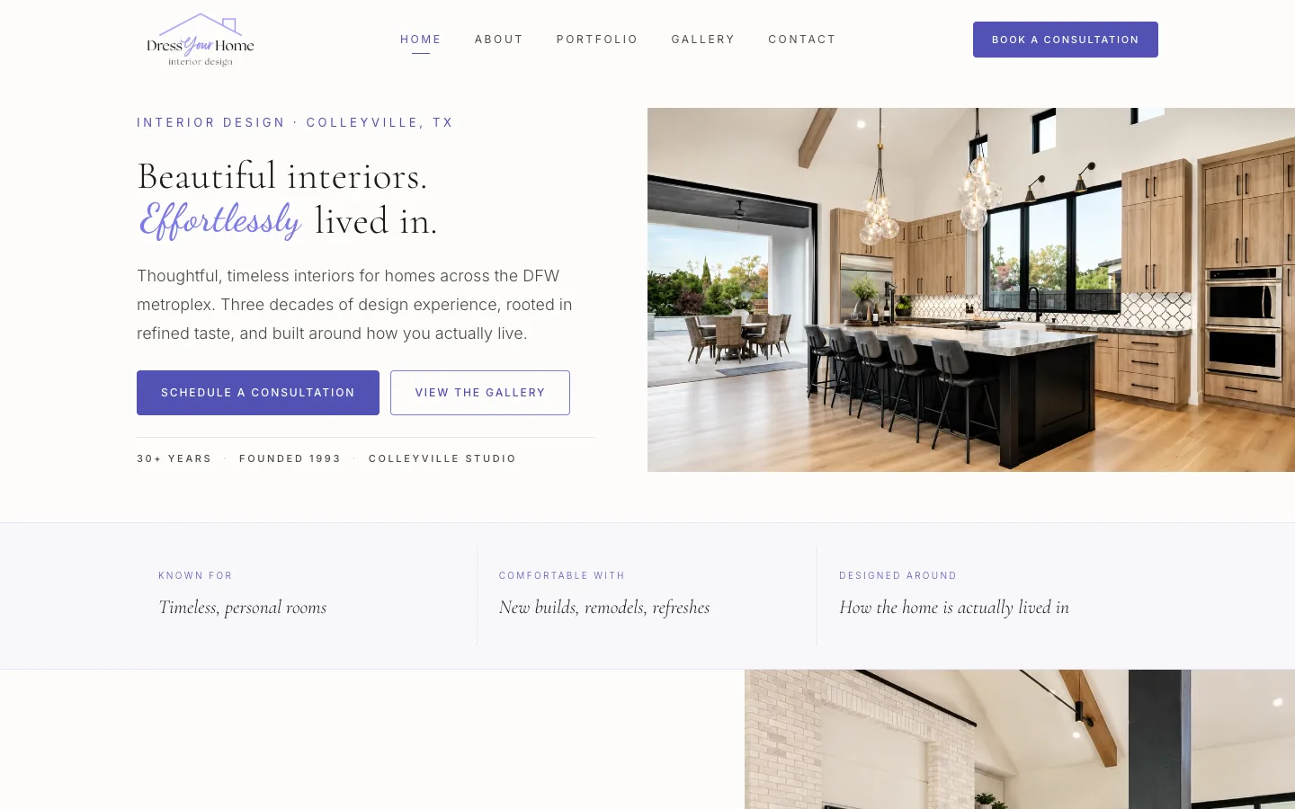 Dress Your Home — live client site